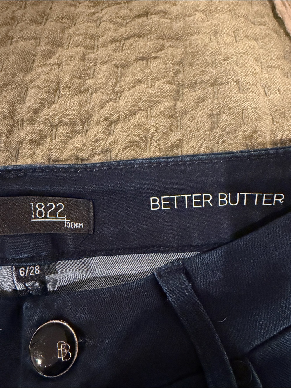 1822 Denim Wide-Leg Better Butter Jeans in Dark Blue - Picture 3 of 3